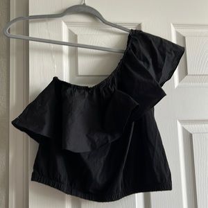Women’s blouse off the shoulder black top